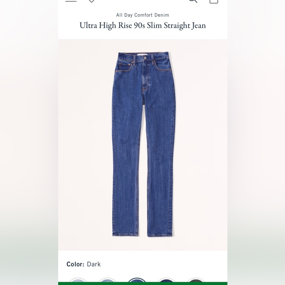 NWT 90s High Rise Slim Straight